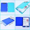 Multifunctional File Folder with Clipboard and Pen Box File Case for Hospital