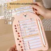 Planners TULX Cute Bear Self Discipline Punch Card Portable Plastic Checklist Board Reusable To Do List Notebook Kids Life Daily Planner