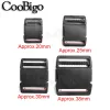 5pcs Plastic Side Release Buckle Flat Adjustable Belt Buckles Backpack Luggage Bracelets Dog Collar Webbing 20mm 25mm 30mm 38mm