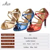 Tanzschuhe Ladingwu 2024 Schlange Textur PU Ballroom Party Aufführung weicher Boden Golden/Blau/Rot Latin