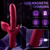 3 I 1 Butt Plug Anal Vagina Clitoris Stimulator CLIT Sucker Dildo Vibrator for Women g Spot Vagina Massager Sexig leksak för kvinnor