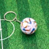 PU Leder Fußball Souvenir Schlüsselkette Männer Frauen Fußballfans Schlüsselbund Anhänger Key Ring Geschenktüte Zauberzubehör Accessoires