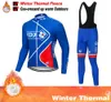 Hiver Thermal Blue 2020 FDJ Jersey Cycling Long Set Mtb Cycle Cycle Sportswear Ventes Mountain Vécior de montagne ROPA CICLISMO3186213