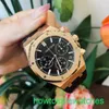 AP функциональные запястья Watch Series серия Royal Oak 26240OR Rose Gold Black Belt Mens Mens Fashion Leisure Business Sports Back Transparent Mechanical Watch