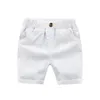 De persika småbarn barn casual byxor för pojkar shorts sommar bomull barn strand shorts solid färg baby pojke kläder 2-6 år 240409