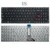 キーボードスペイン語ロシアポルトガル語ASUS X555 X555Lの新しいラップトップキーボードX555LA X555LB X555LD X555LF X555LI X555LJ X555U X554L