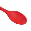 Spoons Long Handle Soft Honey Ice Cream Integrated Silicone Cooking Spoon Stirring Soup Kitchen Tool