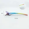 4PCS/SET Rainbow Hair Spin Clip Clip Flat Duck Włosy Włosy Klipsy Pro salon fryzjersing akcesoria