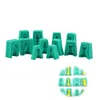 12pcsSet 3D Silicone Chess Cake Mögel Mögel för choklad bakverk glass bakning verktyg kreativ grön dessert fondant mögel t9962895