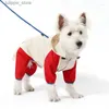 Hundkläder Dog Apparel Waterproof Pet Clothes Jumpsuit For Small Dogs Summer Puppy Rain Coat Yorkie Chihuahua Raincoats Mascotas övergripande kläder L46