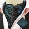 Men Classic Polka Dots Paisley Cravat ascot zakdoek pochet set BWTHZ0518240409