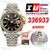 Sky Dweller 336933 A9002オートマチックメンズウォッチIUF 42 Two Toneイエローゴールドブラックダイヤル904L JubileSteel Bracelet Super Edition Smae Serial Card Watches Puretime Ptrx