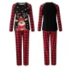 Julpyjamas Mor Father Kid Deer Tryckt 2st PJS Set Baby Romper Parents Children New Year Christmas Family Sleepwear