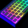 Tangentbord pudding translucency tangentkapt 130 tangenter dubbelskinn mjölk mekaniskt tangentbord för 60% 80% 100% rgb oem profil svart vit blå