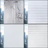 Stickers de fenêtre décor de maison opaques auto-adhésifs statiques adhésifs 3D Cling intimité Film de film givré Sticker en verre