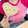 장식 인형 kawaii y2k 팬 모조 다이아몬드 구슬로 된 밀짚 하트 모양의 손으로 만든 웨딩 팬 여름 아 바니코 드 마노 벤틸라 도르