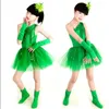 Abbigliamento da palcoscenico di Halloween per performance natalizi per bambini costumi per bambini festival foglia reen principessa abito tutu danza moderna