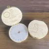 Boîte de dents de bébé en bois Round Milk Kild KeepSake Storage Saver Container Boîte Baby Shower Baby Garçons filles Cadeau