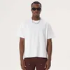 Veelzijdige nieuw product korte boxy fit stijl puur katoenen t-shirt Amerikaans trendy merk zwaargewicht schouderhoes heren t-shirt