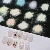 Sıvılar 12 PCS Pırlanta Glitter Akrilik Toz Seti 2 İçinde 1 Parlak Tırnak Daldırma Uzantı Oyma Pigment Şeker Renkli Parıltılı Kristal Toz