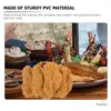 Decorative Flowers 3 Pcs Simulated Chicken Wings An Fittings Faux Fried Food Play Adorable Decor Pvc Realistic Fake Model