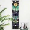 Fase di tarocchi neri Americi asiposa Bohemia mandala Tassel Tapestry Macrame Mandala Art Audio per arredamento per ufficio camera da letto