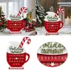 Mugs Christmas Cocoa Mug Countdown Calender Wood Creative Desktop Decoration Cartoon Stor elefantstaty utomhus