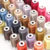 40 Autumn Colors Set Premium 120D/2 Polyester Embroidery Thread 40 Weight 500 Meters Spool Babylock Janome Singer Home Machine