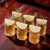 Vinglas med mini Tiki Cups Creative Glass Mug Personaled Drinkware S Novely Whisky Juice Beer Mugs 50 Ml Drink Poteces Cup