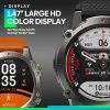 Saatler Zeblaze Vibe 7 Lite Smart Watch Büyük 1.47 '' IPS Ekran Voice Arayan 24H Sağlık Monitörü Spor Fitness Akıllı Saat