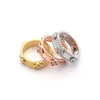 Feerie van bracelete asiática jóias de ouro estreito versão caleidoscópio com diamante anel feminino