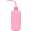 Watering pot roze blauw 250/500 ml lang gebogen vlees transparante waterfles vloeistofcontainer spuitfles ketel watertje 1 pc's