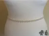 Bröllopssashes pärlband band bälte ny vintage vit brudklänning strass Sash Pearl Belt3110438