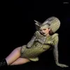 Scene Wear Halloween Women Snake Cosplay Costume Cool Performance Club Bar Dance Custom Made Outfit