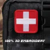 Morale medico tattico gancio e ciclo EMT EMT Rescue Braccio di salvataggio Emblema Medic Cross Crow First Patch Alipli