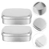 Balm Paste Soap Box Soap Aluminum Box Dust-Proof Soap Holders Practical Soap Containers Food Grade Box with Lid