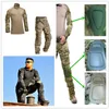 戦術的な軍服の衣服軍の戦闘軍の軍隊の膝のパッド付きの統一された戦術パンツ迷彩狩りの服