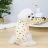 Hundekleidung Frühlingssommer Unterhemd Katze Welpe T-Shirt Pyjamas Yorkies Pommerianische maltesische Bichon Pudel Schnauzer Haustierkleidung