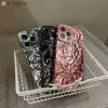 لـ Vivo V27 V27 Pro V27E V25 V25E X80 Lite Y77 Y77E TIN FOIL Back Case Stone Patter