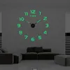 2022 التصميم الحديث على مدار الساعة الحائط الكبير 3D DIY Clocks Clocks Fashion Watches Acrylic Mirror Stickers غرفة المعيشة ديكور المنزل Horloge