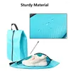 Storage Bags 4pcs Multifunctional Smooth With Zipper Waterproof Nylon Travel Shoe Women Sturdy Handy Handle Men Lightweight Large