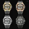 Zegarek Lige Top Men Watches Watching Dual Display Watch for Casual Sport Divier Quartz Chronograph Clock Mężczyzna