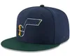 Amerikanischer Basketball "Jazz" Snapback Hats 32 Teams Luxus -Designer -Finale -Meister Lockerraum Casquette Sport Hat Cripback Snap Back Rücken Cap A12