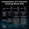 Creality K1 Ceramic Heat Block Kit Premium Material 300 ° C Hög temperatur Högflödesutskrift för Creativity K1 Max 3D -skrivare