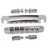 2024 1 Conjunto de 6 Strings Guitar Tune O Matic Bridge and Tailpiece com postes para LP Bass Guitar Guitarra.para guitarra elétrica LP