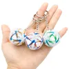 PU Leder Fußball Souvenir Schlüsselkette Männer Frauen Fußballfans Schlüsselbund Anhänger Key Ring Geschenktüte Zauberzubehör Accessoires