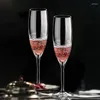 Verres à vin 170 ml Cocktail de champagne en verre à la main simple pour les fêtes à domicile