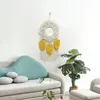 Gobelin Nordic Tassel pióra tkane gobelin boho kreatywne macrame WALL WAKINGS BOHEMIAN PIECY