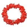 Dekorativa blommor Hawaiian Leis Simulerade Silk Flower Dance Party Fancy Dress Garland 8 Färg