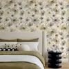 Wallpapers Large Flower Self Adhesive PVC Wallpaper Sticker Home Decoration Removable Scratch Resistant Yellow 3d Floral Mural